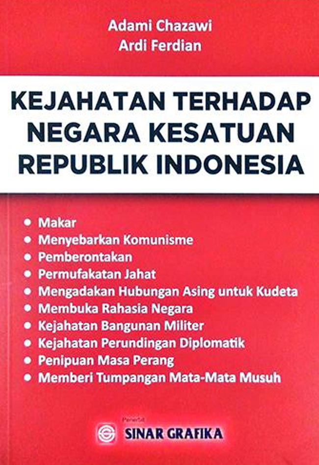 Kejahatan Terhadap Negara Kesatuan Republik Indonesia