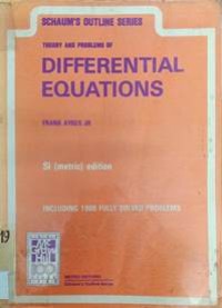Theory and Problems Diferential Equations